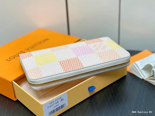 Aaa replica ru VUITTON LOUIS WALLET-19.5*10.5*2.5 ZIPPY cm 0708